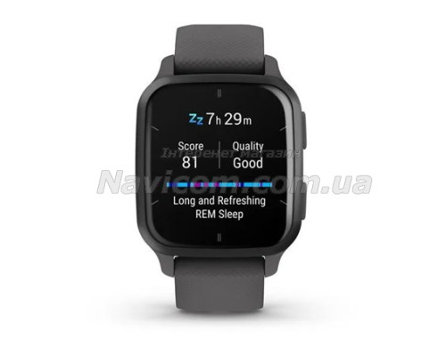Смарт-годинник Garmin Venu Sq 2 сірий з грифельним безелем