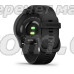 Смарт-годинник Garmin vivomove Sport чорний із силіконовим ремінцем і графітовими вставками