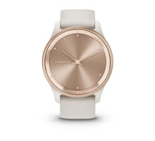 Смарт-годинник Garmin vivomove Trend із персиково-золотистим сталевим безелем, корпусом та ремінцем кольору айворі