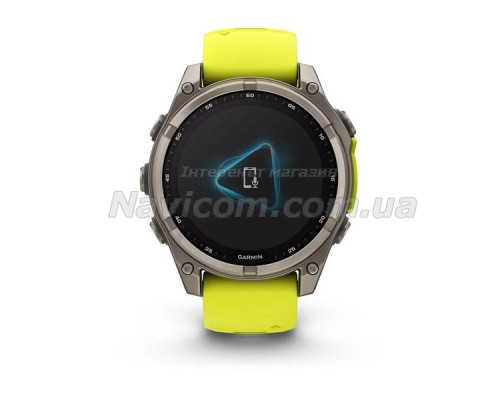Смарт-часы Garmin fenix 8 (47 мм) Sapphire Solar титан ярко-желтый/графитовый