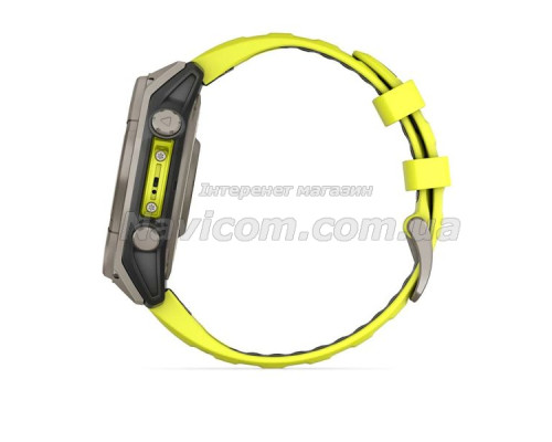 Смарт-часы Garmin fenix 8 (47 мм) Sapphire Solar титан ярко-желтый/графитовый