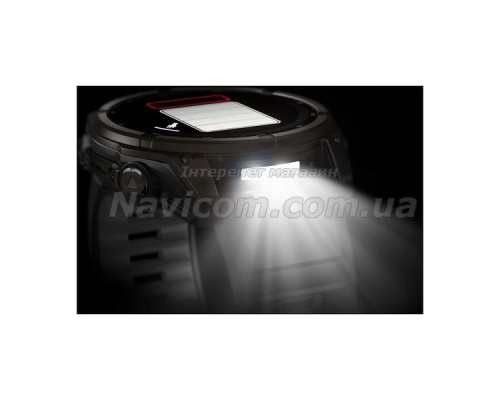 Смарт-годинник Garmin fenix 8 (51 мм) Sapphire Solar карбоново-сірий DLC титан чорний