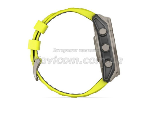 Смарт-часы Garmin fenix 8 (51 мм) Sapphire Solar титан ярко-желтый/графитовый