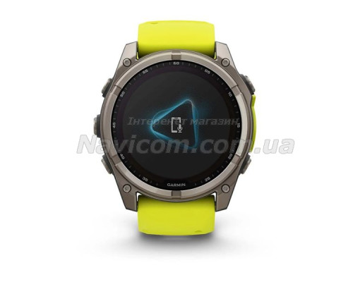 Смарт-часы Garmin fenix 8 (51 мм) Sapphire Solar титан ярко-желтый/графитовый