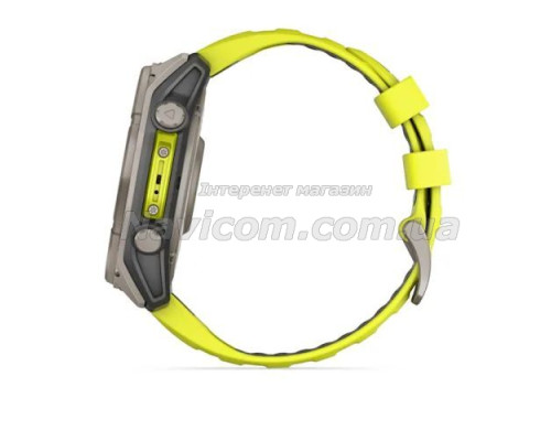 Смарт-часы Garmin fenix 8 (51 мм) Sapphire Solar титан ярко-желтый/графитовый