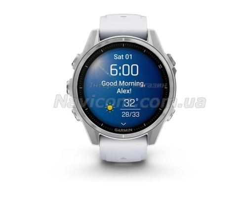 Смарт-годинник Garmin fenix 8 AMOLED (43 мм) сріблястий