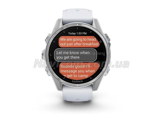 Смарт-годинник Garmin fenix 8 AMOLED (43 мм) сріблястий