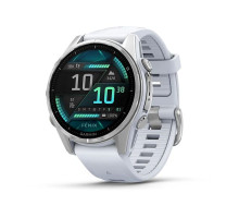 Смарт-годинник Garmin fenix 8 AMOLED (43 мм) сріблястий