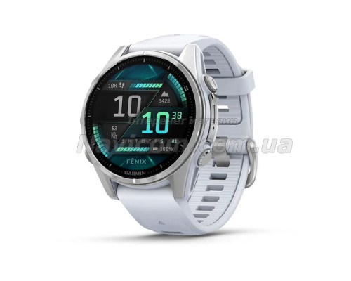 Смарт-годинник Garmin fenix 8 AMOLED (43 мм) сріблястий