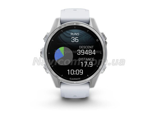 Смарт-годинник Garmin fenix 8 AMOLED (43 мм) сріблястий