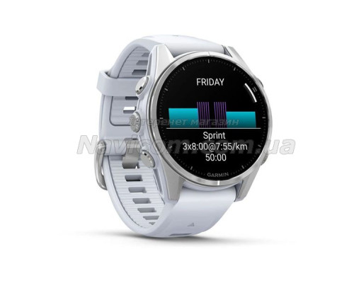 Смарт-годинник Garmin fenix 8 AMOLED (43 мм) сріблястий
