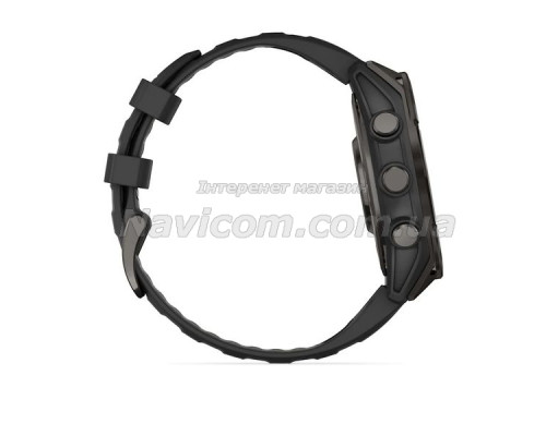 Смарт-годинник Garmin fenix 8 AMOLED (47 мм) Sapphire карбоново-сірі DLC титан