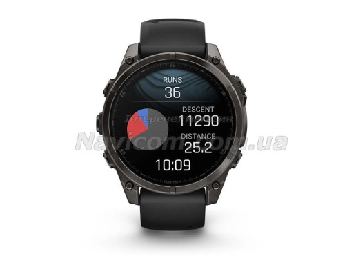 Смарт-годинник Garmin fenix 8 AMOLED (47 мм) Sapphire карбоново-сірі DLC титан