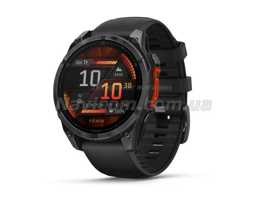 Смарт-годинник Garmin fenix 8 AMOLED (47 мм) сланцево-сірий