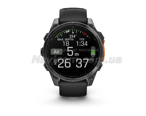 Смарт-годинник Garmin fenix 8 AMOLED (47 мм) сланцево-сірий