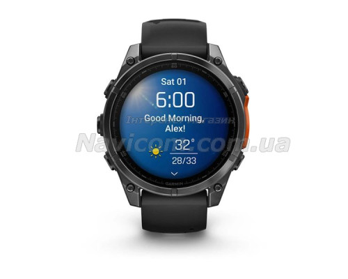 Смарт-годинник Garmin fenix 8 AMOLED (47 мм) сланцево-сірий