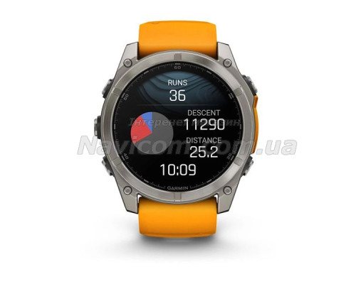 Смарт-годинник Garmin fenix 8 AMOLED (51 мм) Sapphire титан