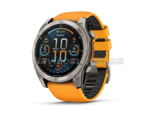 Смарт-годинник Garmin fenix 8 AMOLED (51 мм) Sapphire титан
