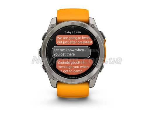 Смарт-годинник Garmin fenix 8 AMOLED (51 мм) Sapphire титан