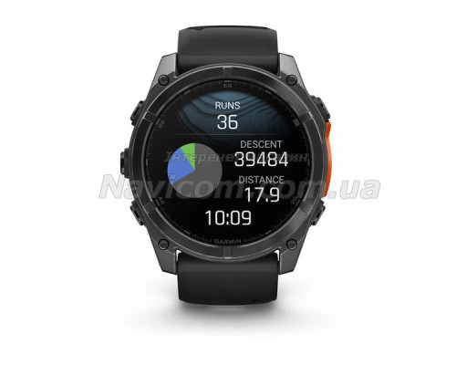 Смарт-часы Garmin fenix 8 AMOLED (51 мм) сланцево-серый/черный