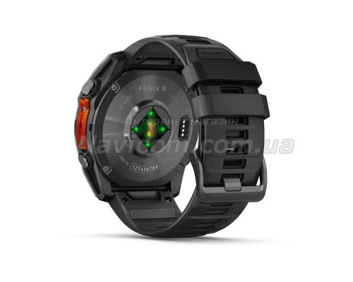 Смарт-часы Garmin fenix 8 AMOLED (51 мм) сланцево-серый/черный