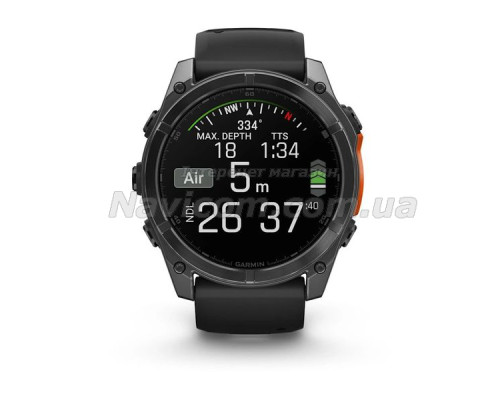 Смарт-часы Garmin fenix 8 AMOLED (51 мм) сланцево-серый/черный