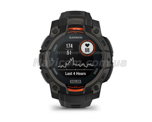 Смарт-часы Garmin Instinct 3 (45 мм) Solar черные