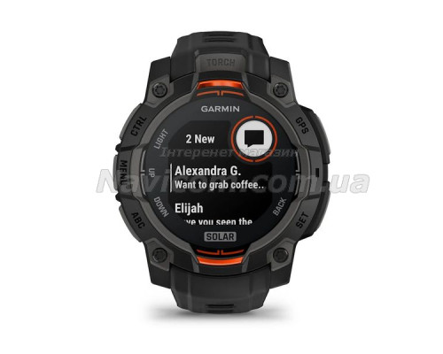 Смарт-часы Garmin Instinct 3 (45 мм) Solar черные