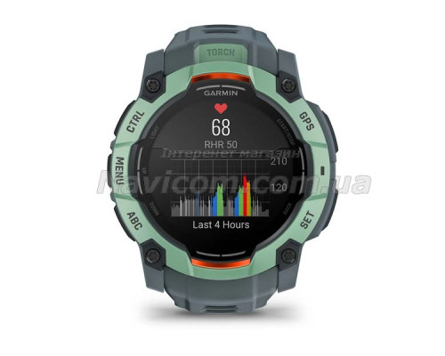 Смарт-годинник Garmin Instinct 3 (50 мм) AMOLED неотропік/сутінковий