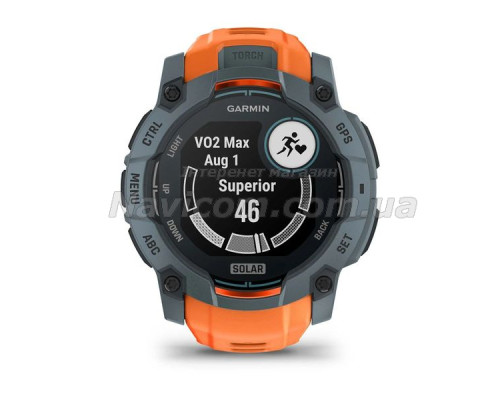 Смарт-годинник Garmin Instinct 3 (50 мм) Solar сутінковий/сонячний