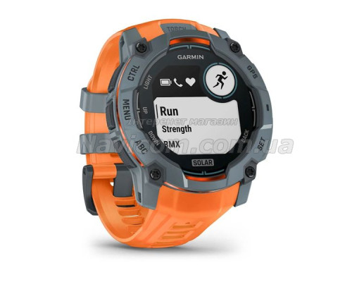 Смарт-годинник Garmin Instinct 3 (50 мм) Solar сутінковий/сонячний