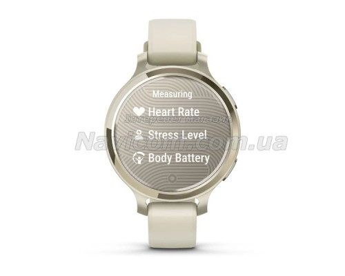 Смарт-годинник Garmin Lily 2 Active місячне золото із силіконовим ремінцем