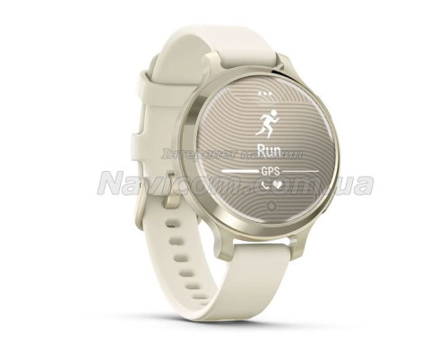 Смарт-годинник Garmin Lily 2 Active місячне золото із силіконовим ремінцем