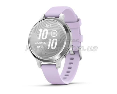 Смарт-годинник Garmin Lily 2 Active сріблястий із силіконовим ремінцем