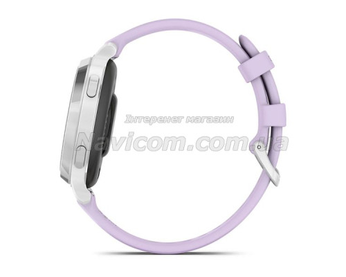 Смарт-годинник Garmin Lily 2 Active сріблястий із силіконовим ремінцем