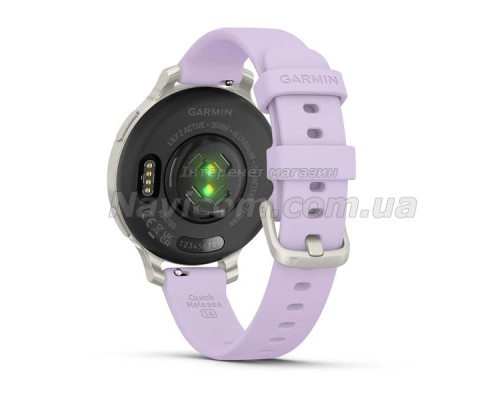Смарт-годинник Garmin Lily 2 Active сріблястий із силіконовим ремінцем