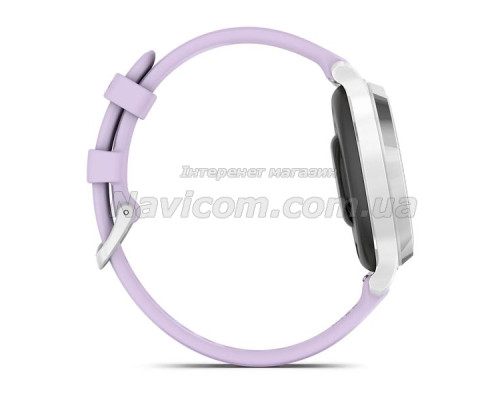 Смарт-годинник Garmin Lily 2 Active сріблястий із силіконовим ремінцем