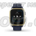 Смарт-годинник Garmin Venu Sq Music Edition темно-синій зі світло-золотистим безелем