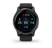 Смарт-годинник Garmin Venu 2 чорний із чорним безелем