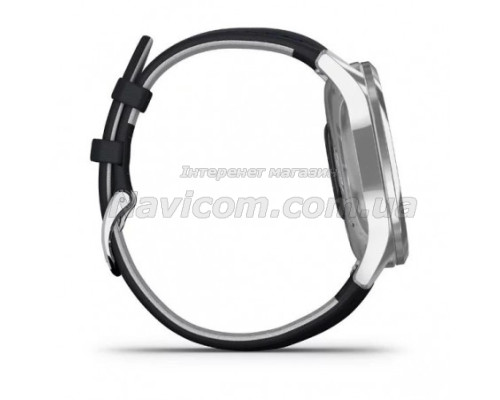 Смарт-годинник Garmin vivomove Luxe зі сріблястим корпусом