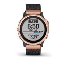 Смарт-годинник Garmin fenix 6S Pro Sapphire рожево-золотистий з чорним нейлоновим ремінцем