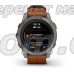 Смарт-годинник Garmin fenix 7 Pro Sapphire Solar Edition титановий з каштановим шкіряним ремінцем