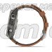 Смарт-годинник Garmin fenix 7 Pro Sapphire Solar Edition титановий з каштановим шкіряним ремінцем