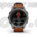 Смарт-годинник Garmin fenix 7 Pro Sapphire Solar Edition титановий з каштановим шкіряним ремінцем