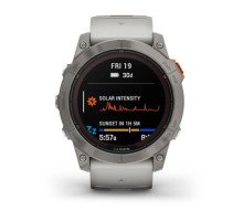 Смарт-годинник Garmin fenix 7X Pro Sapphire Solar Edition титановий з туманно-сірим