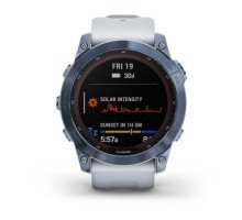 Смарт-годинник Garmin fenix 7X Sapphire Solar мінерально-синій титановий DLC