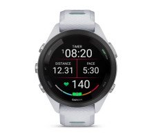 Смарт-часы Garmin Forerunner 265s с черным безелем, белым корпусом и бело-неотропик силиконовым ремешком