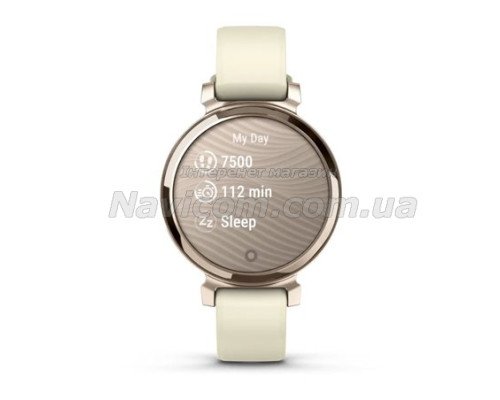 Смарт-годинник Garmin Lily 2 кремово-золотистий із силіконовим ремінцем