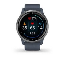 Смарт-часы Garmin Venu 2 гранитно-синие с серебристым безелем