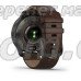 Смарт-годинник Garmin Venu 2 Plus графітовий з коричневим шкіряним ремінцем